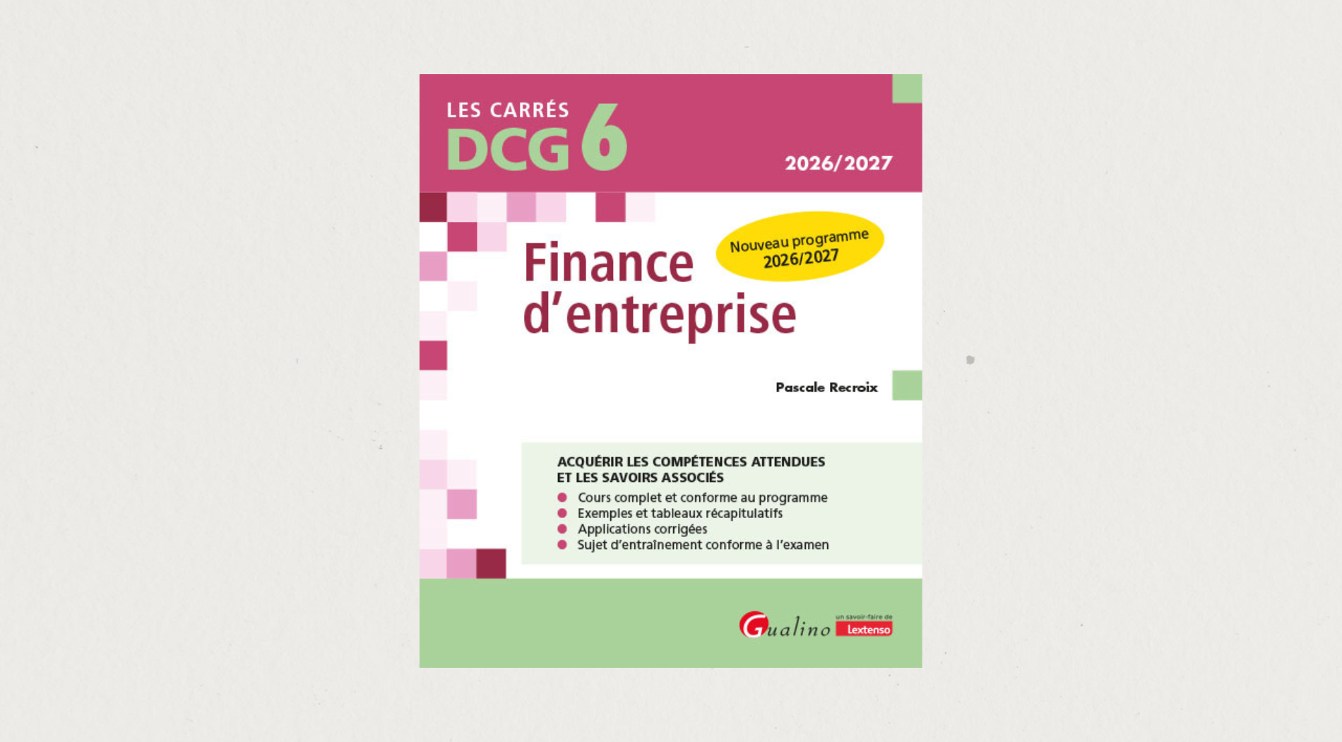 Illustration de l'article Les Carrés DCG 6 – Finance d’entreprise (Cours complet) 2026/2027